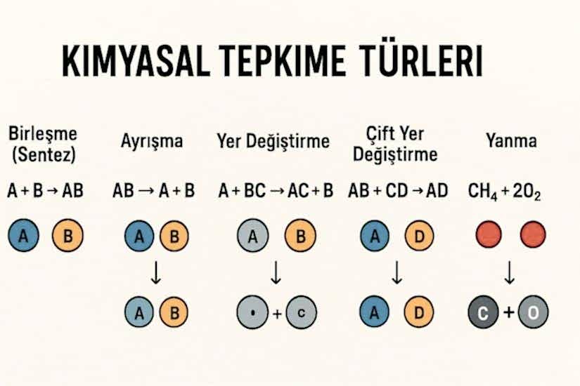 Kimyasal Tepkime Türleri